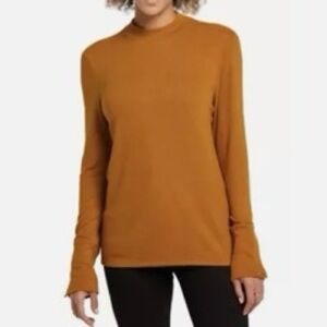 Rafaella Mock Neck Hacci Long Sleeve Sweater